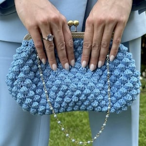 Gehäkelte Clutch, Tasche gehäkelt, Muster gehäkelt, Portemonnaie gehäkelt, Häkeltasche für Hochzeitsgast, einfache Häkelanleitung, DIY Häkeltasche