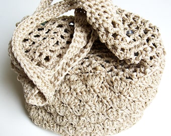 Crochet Boho Bag Pattern, Summer Tote PDF, Easy Crochet Tote, Beach Bag Pattern, Instant Download