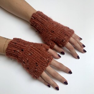 Knitted fingerless mittens, instant download, easy knitting pdf, knitted fingerless gloves pattern, DIY knitted gloves, women&#39;s gloves