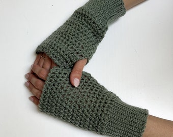 Mezzi guanti, tutorial uncinetto, uncinetto facile, download digitale, mezzi guanti lana