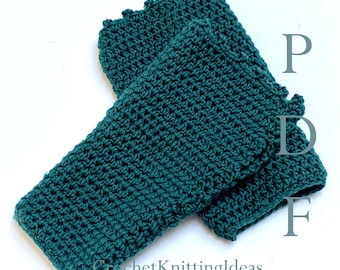 Crochet pattern, fingerless gloves, instant download, easy crochet pdf, crochet ideas, DIY crochet gloves, women's gloves