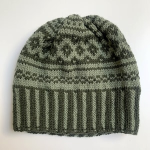 Fair Isle Wool Hat Knitting Pattern: Nordic Style DIY (Instant Download)