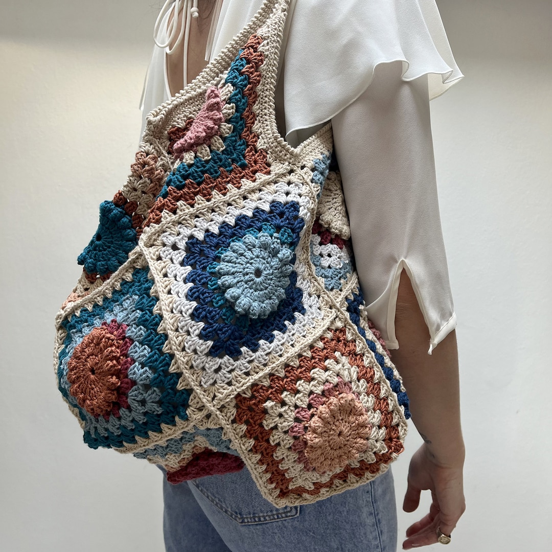 Granny Shoulder Bag, Crochet Pattern, Granny Square Pattern,crochet ...