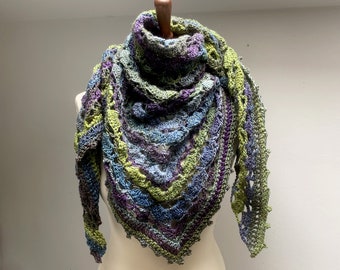 Crochet fans shawl, crochet shawl pattern, wool shawl, instant download, crochet shawl pattern written instructions, DIY crochet shawl