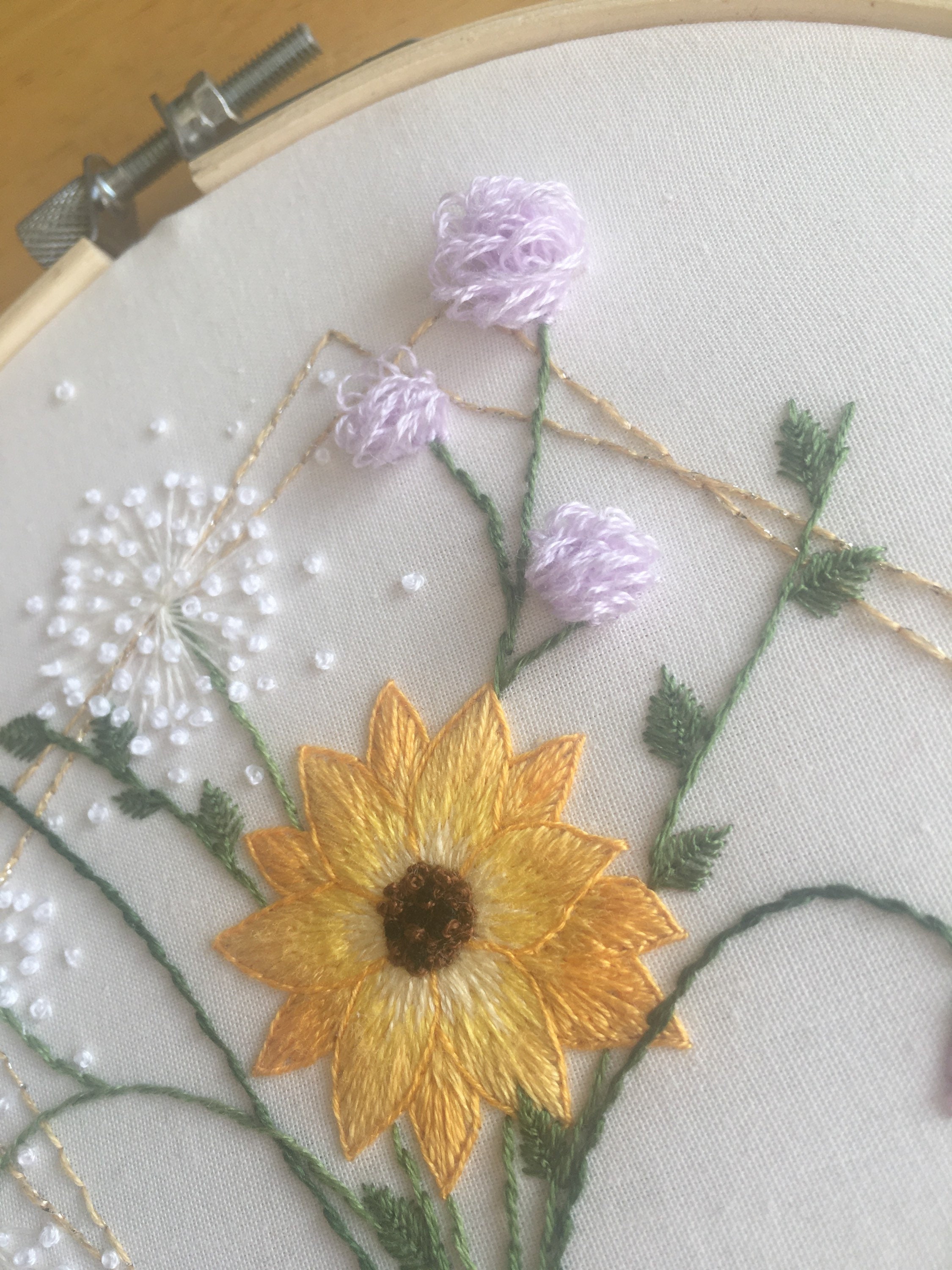 Spring Flower Bouquet || Hand Embroidery Hoop Art PDF Pattern With ...