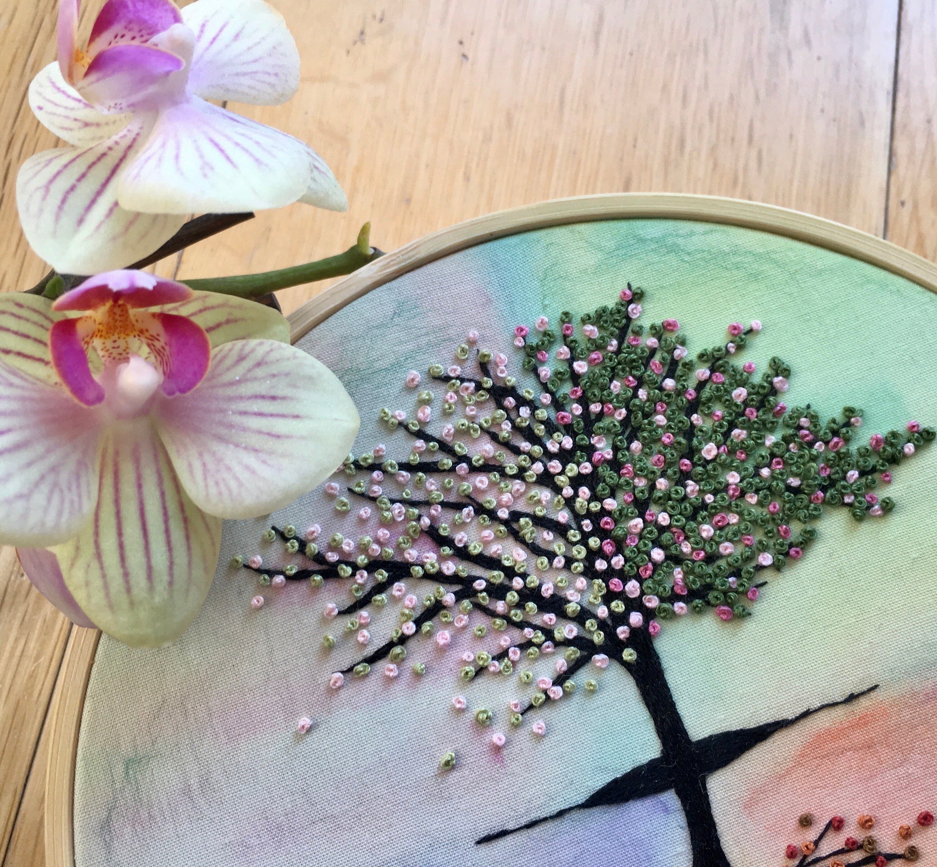 Four Seasons || Hand Embroidery Hoop Art PDF Pattern With Instructions ...