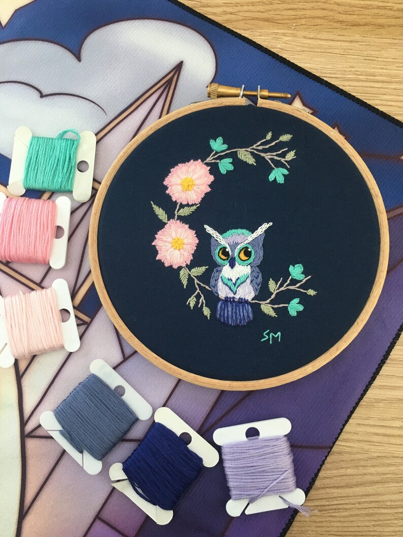 Owlizabeth || Owl || Hand Embroidery Hoop Art PDF Pattern With ...