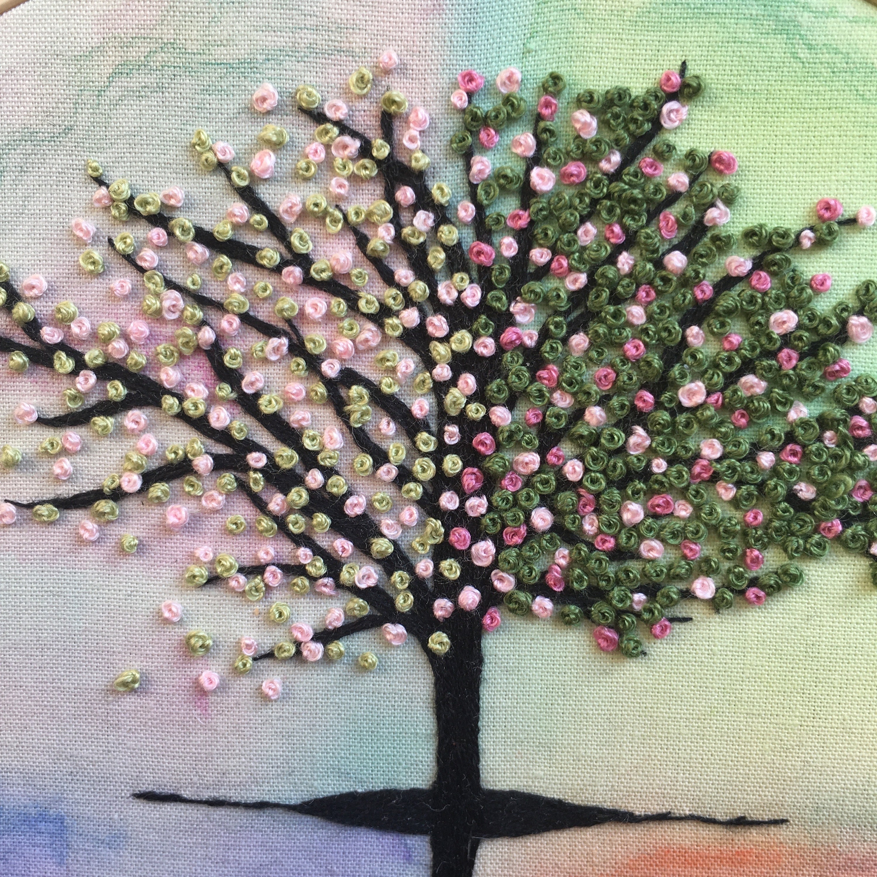 Four Seasons || Hand Embroidery Hoop Art PDF Pattern With Instructions ...