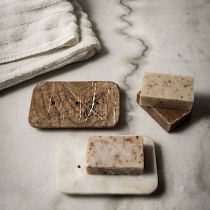 Marble soap dish