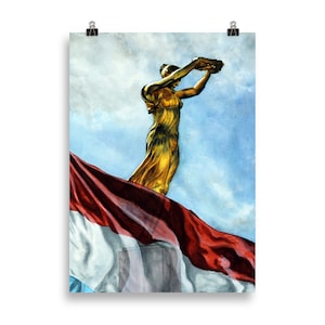 Luxembourg - The Golden Lady (Gelle Fra) - Prints (cm) (Latvia Shipping)