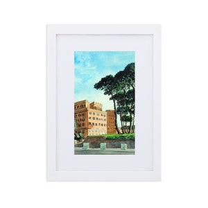 Via delle Fosse de Castello in Rome | Matte Paper Framed Printr With Mat (Latvia Shipping)