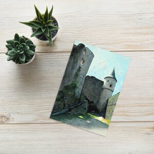 Luxemburg - Chateau Bourscheid - Grußkarte
