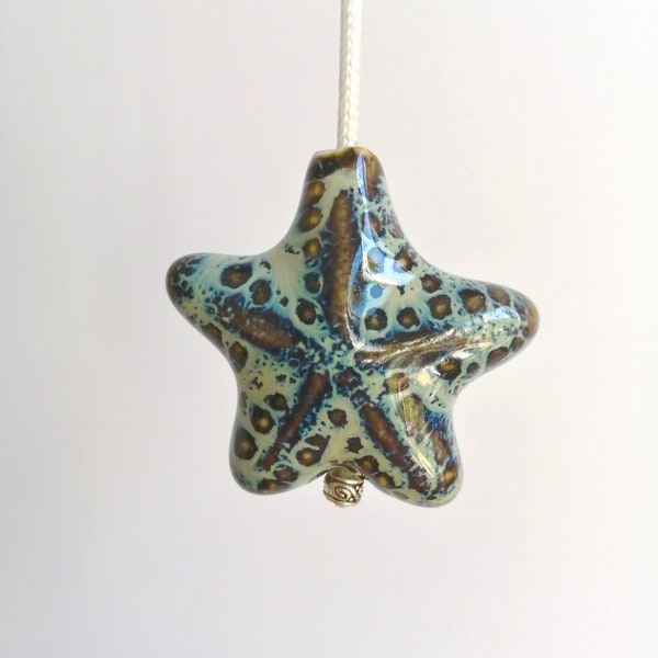 Light pull bathroom light pull cord with starfish ceramic bead seaside light pull