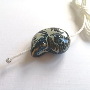 Light Pull Bathroom Light Pull Cord With Large Seashell Ceramic Bead ...
