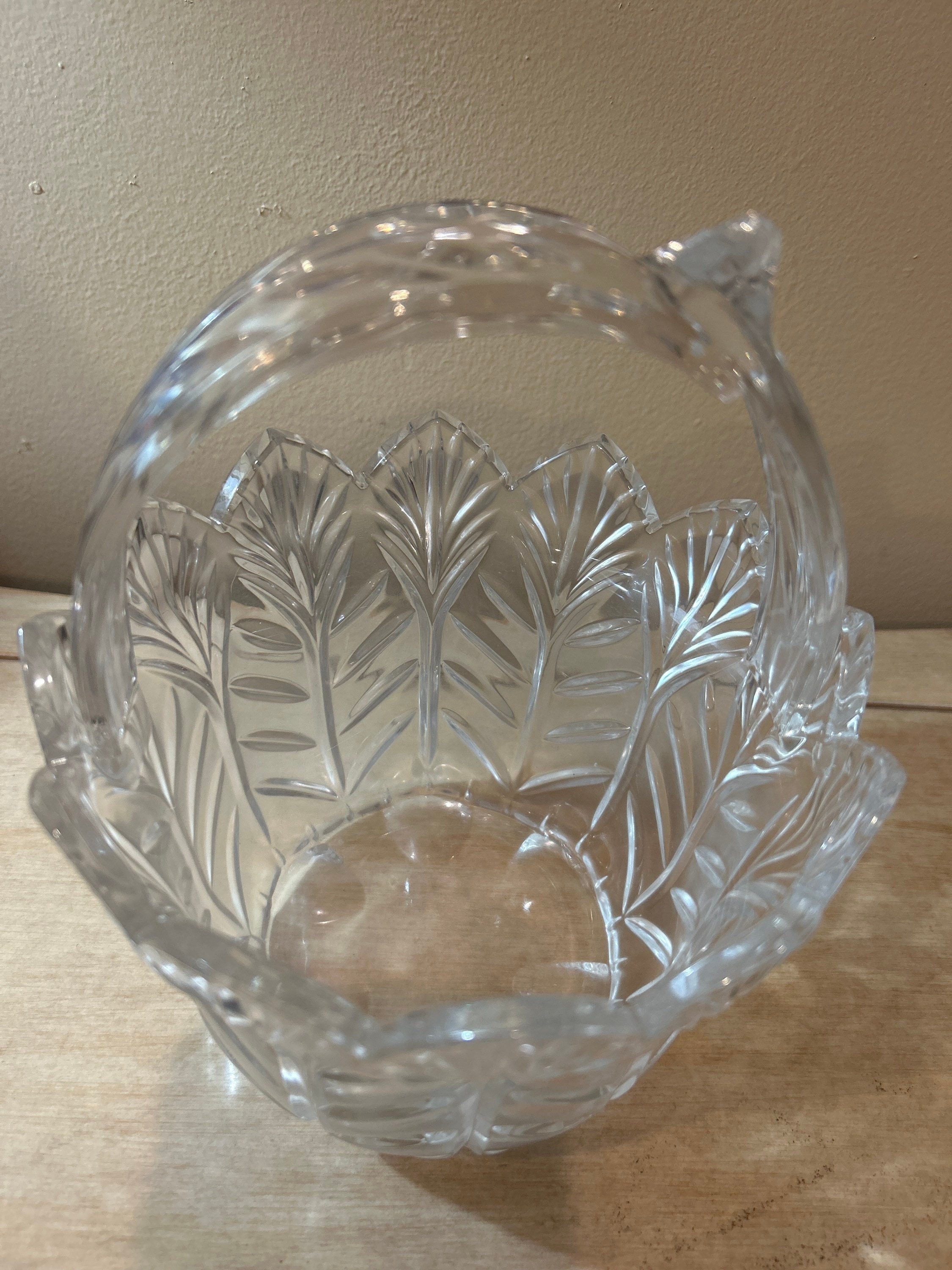 Fifth Avenue Portico Crystal Basket Etsy