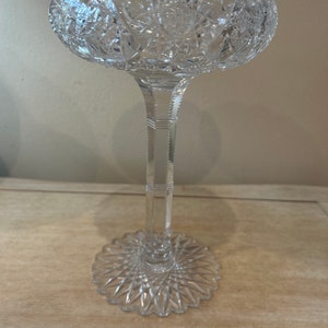 Antique ABP Cut Glass Compote