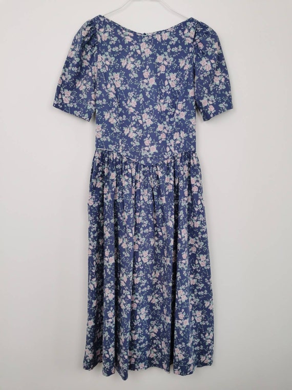 Vintage 80s Laura Ashley pastel floral dress - image 4