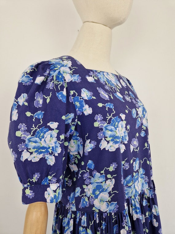 Vintage 80s Laura Ashley cotton dress - image 5