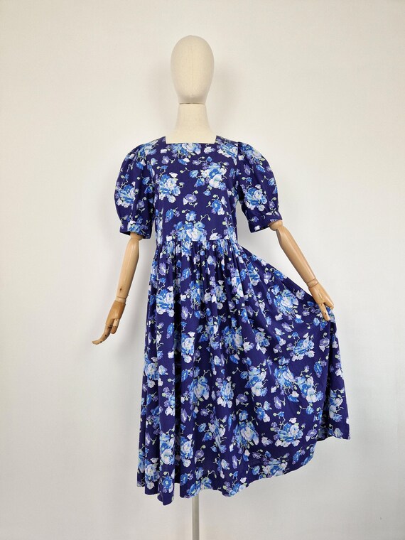 Vintage 80s Laura Ashley cotton dress - image 3