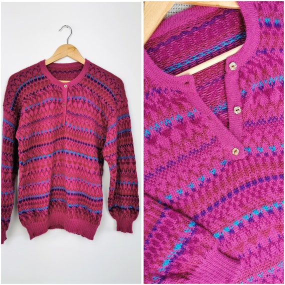 Vintage pink mohair jumper Gem