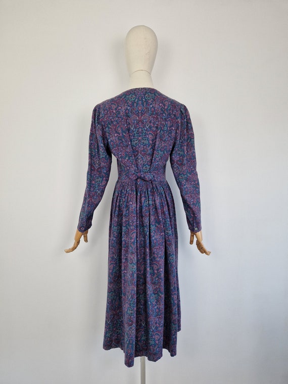 Vintage 80s Laura Ashley paisley and floral cotta… - image 7