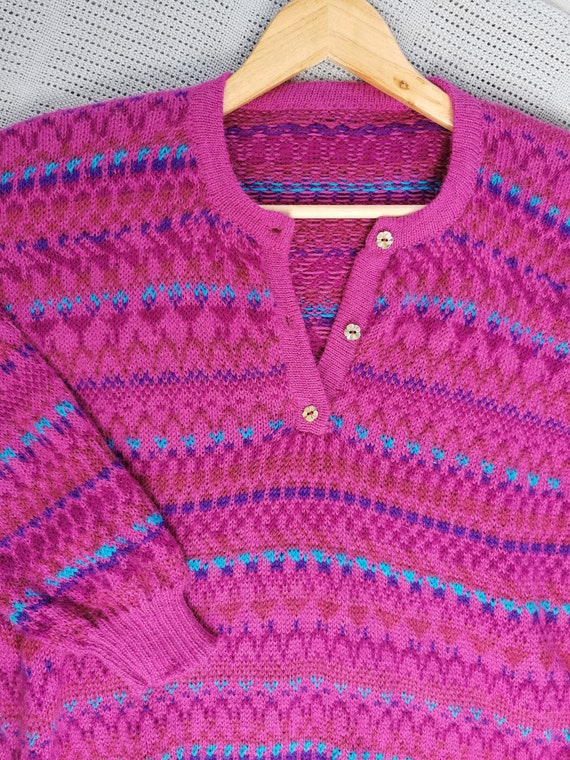 Vintage pink mohair jumper Gem