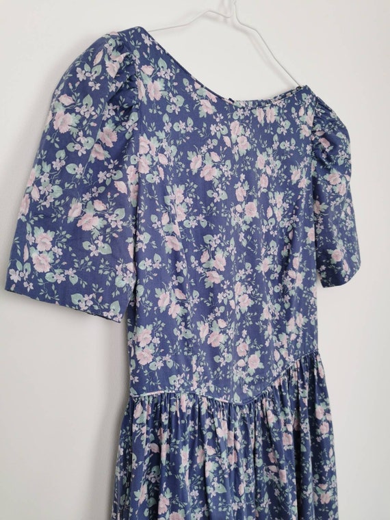 Vintage 80s Laura Ashley pastel floral dress - image 5