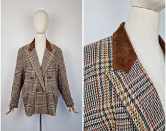 Vintage 90s Debenhams tweed wool blend blazer