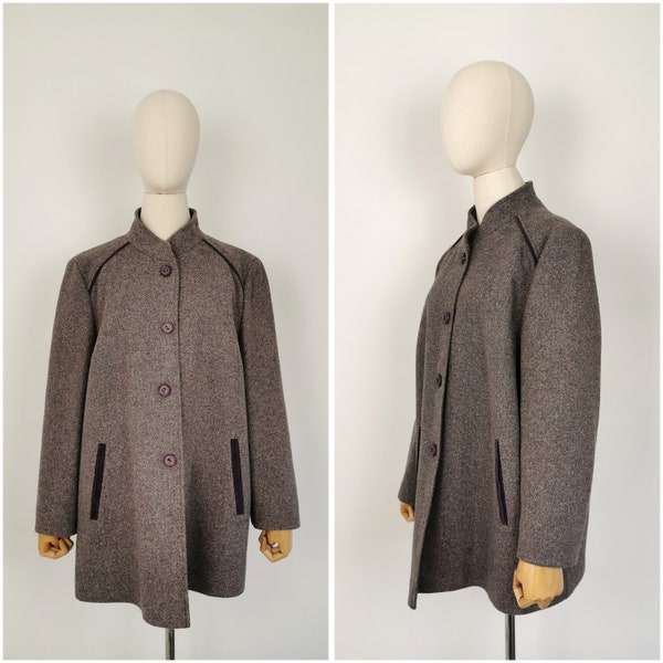 Vintage lilac wool blend pea coat