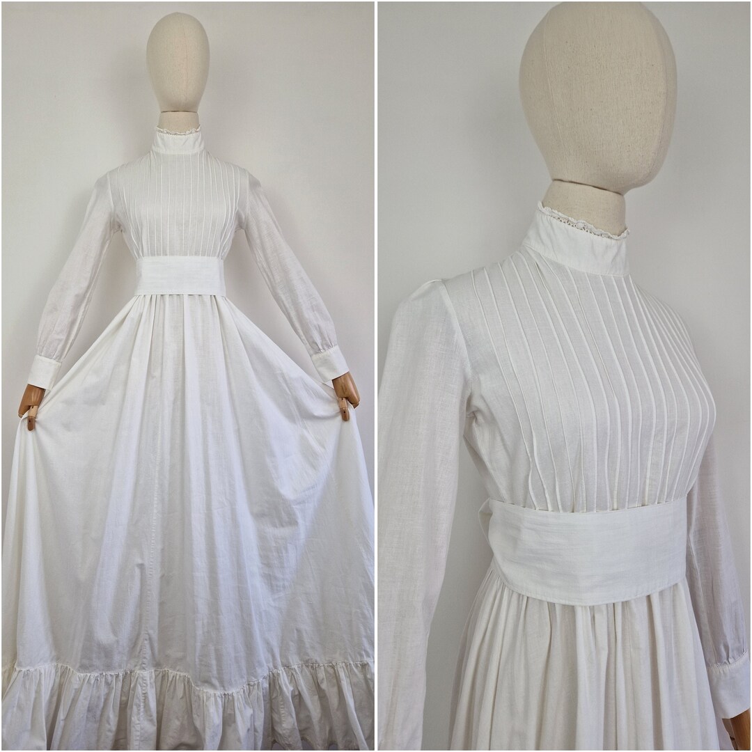RARE LAURA ASHLEY 70S PRAIRIE DRESS