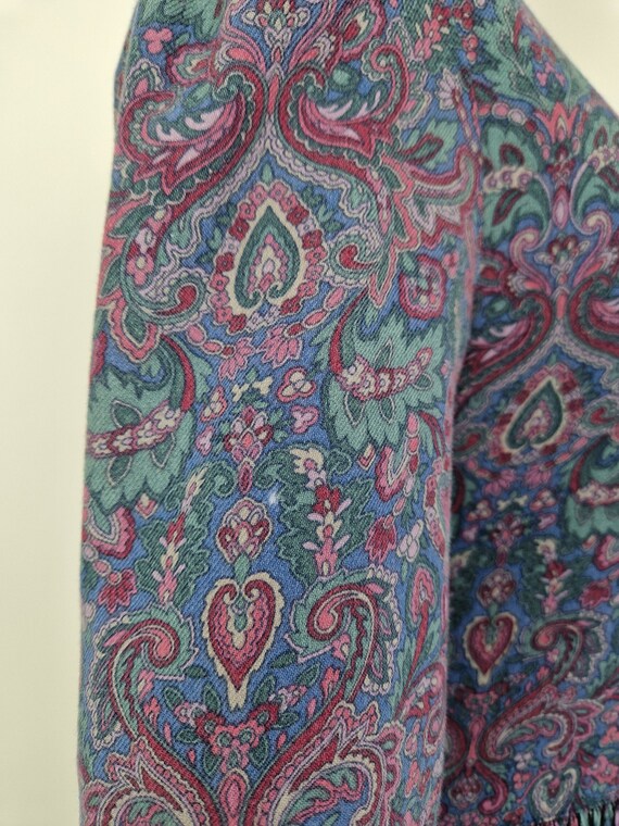 Vintage 80s Laura Ashley paisley and floral cotta… - image 10