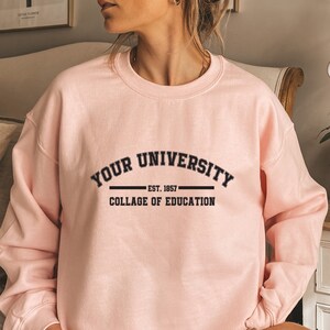 Personalized Sweatshirt College Shirt State Shirt