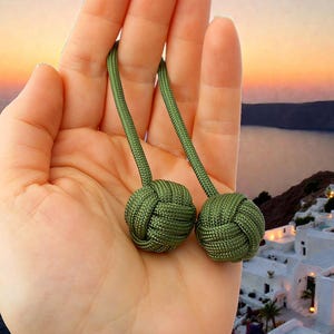 EDC Paracord Begleri – Fidget Skill Toy – Apknäveknopar, Stålkärna