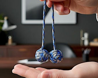 Monkey Fist Begleri - Paracord Fidget Spielzeug für Fokus & Flow