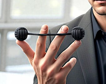 Compact Steel — Core Monkey Fist Begleri — Giocattolo a flusso veloce, equilibrato e altamente avvincente