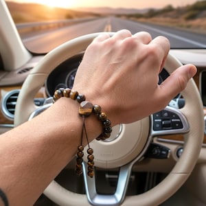 Tigerögaarmband Komboloi - Skyddsarmband - Bärbar fidgetleksak