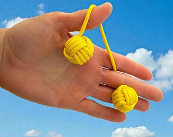 Flow Begleri - Minimalistisches Fidget Spielzeug - Stahlkern Affenfaust Fokus Spielzeug