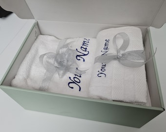 Personalised Embroidered Bath Towel, Custom design for your needs, Ideal gift with your loved one's Name. Perfect present