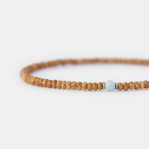 Men Beaded Bracelet, Jade Bracelet, Tiny Beads Bracelet for Men, 2mm Beads Bracelet, Stretch Men Bracelet, Thin Bead Bracelet, Mens Gift