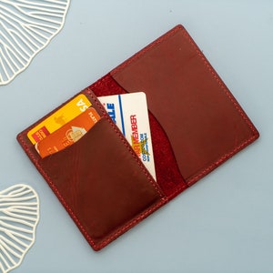Los mejores regalos de Navidad para parejas, billetera delgada para tarjetas, billetera personalizada, regalo para padrinos de boda, tarjetero de cuero personalizado, billetera para tarjetas unisex.