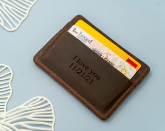 Best Christmas Gifts, Mens wallet, Minimalist Leather Wallet, Pop Up Credit Card Wallet, Leather Wallet, Slim Leather Wallet, Unisex Wallet
