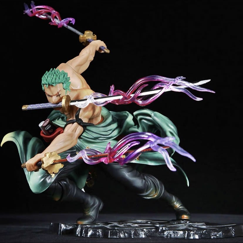 Roronoa Zoro One Piece Model Statue Action Figure Figurine Toy 15.5 inches