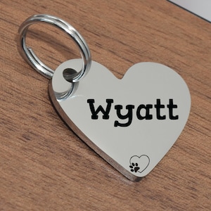 Dog Tag, Custom Dog Tag, Engraved Dog Tag, Dog Tags for Dogs, Personalized Dog Tag, Cute Dog ID Tag, Heart Dog Tag, Pet ID Tag, Puppy Tag