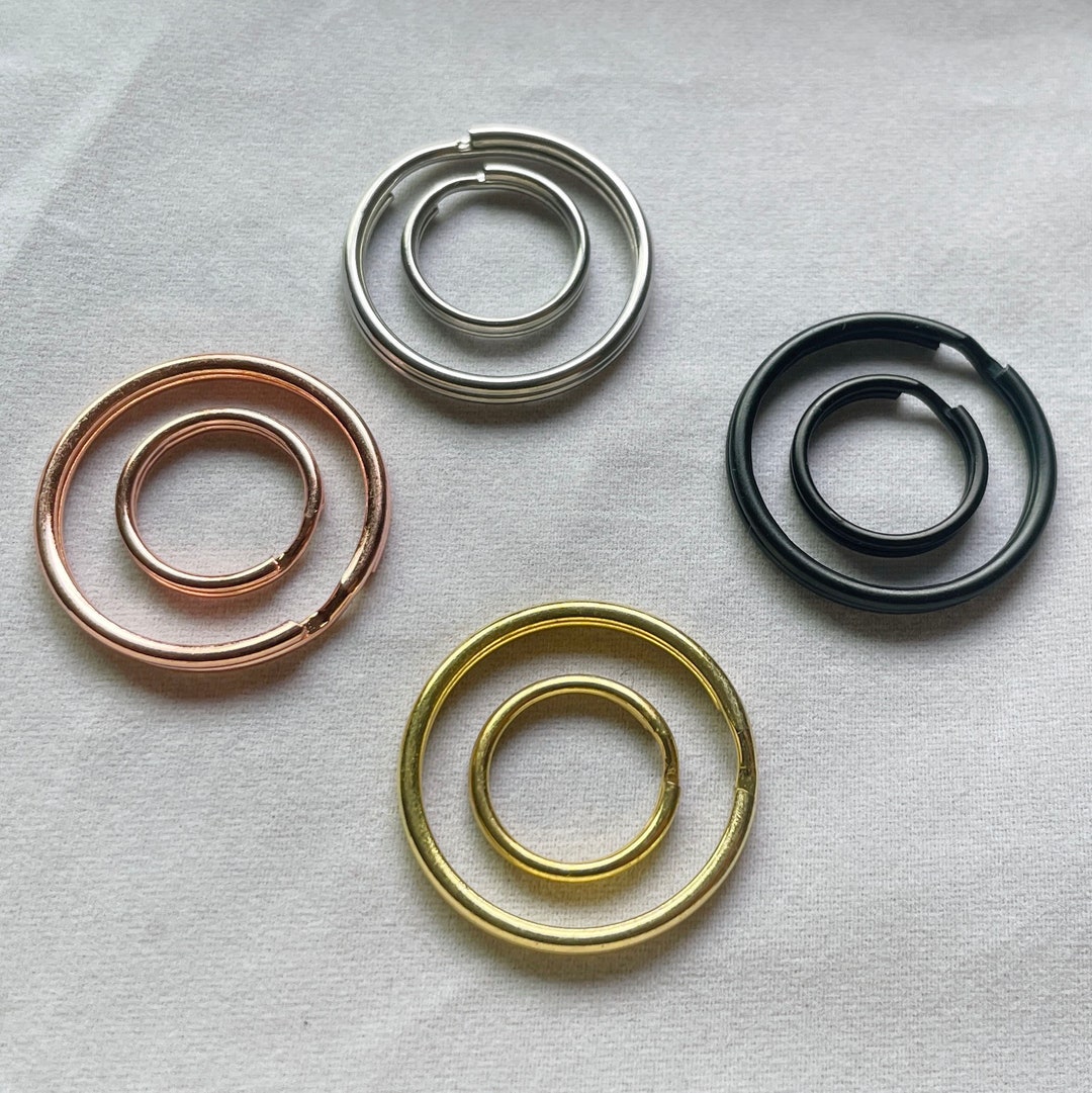 Pet ID Tag Add on Split Ring, Gold Split Ring, Rose Gold Split Ring