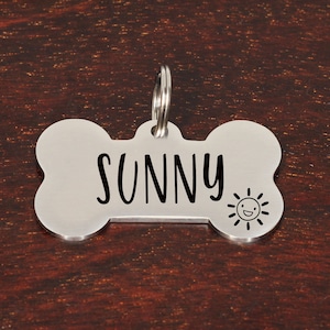 Dog Tag, Dog ID Tag, Dog Name Tag, Custom Dog Tag, Engraved Dog Tag,Dog Tag Personalized, Silver Dog Tag Personalized for Dogs, Bone Dog Tag