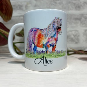 Personalised Shetland Pony Mug | Horse Gift | Pony Gift | Animal Mug | Equestrian |