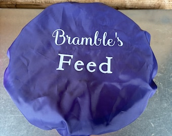 Personalised Horse Bucket Feed Covers | Equestrian Feed Cover | Horse Or Pony Gift