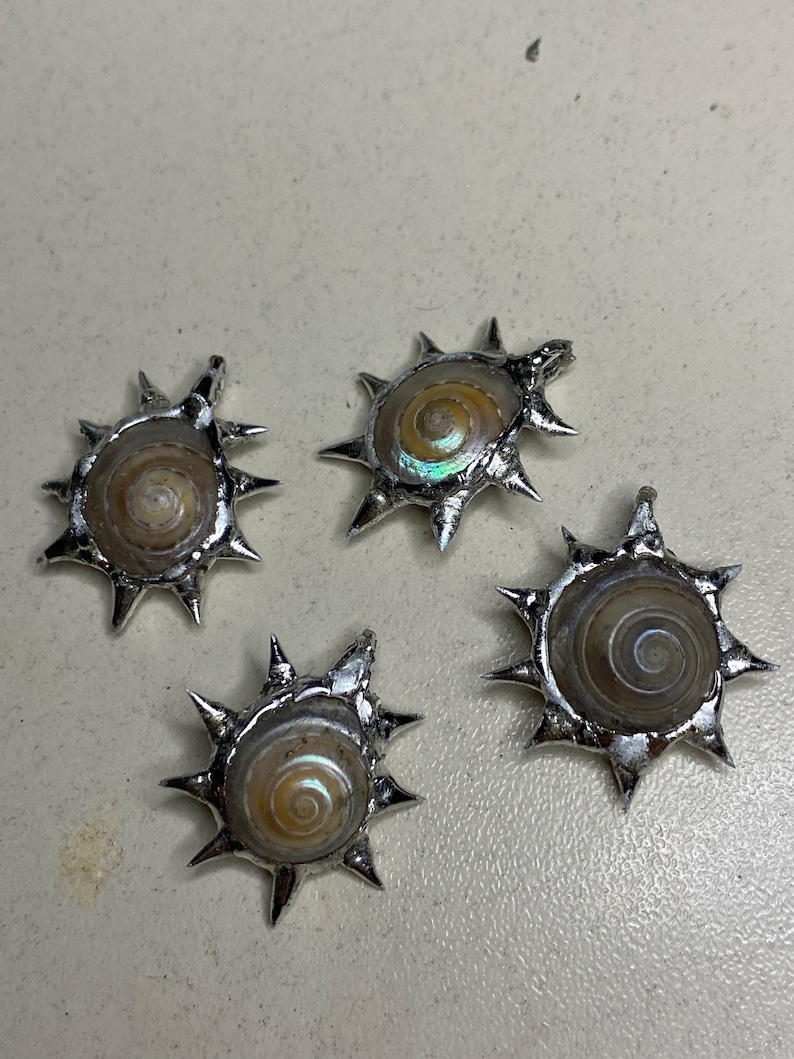 Spike Shell Designs Spiral Spiky Shell Necklace,soldering Shell Ocean Jewelry - Etsy