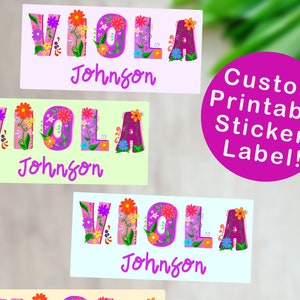 Custom Name Printable, Personalized Baby Gift, Nursery Printable ...