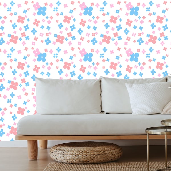 Ditsy Floral Wallpaper Etsy